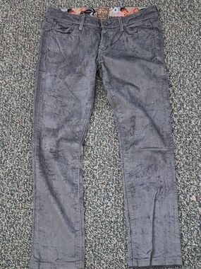 Men's Corduroy Pants in Charcoal Gray - Slim Straight